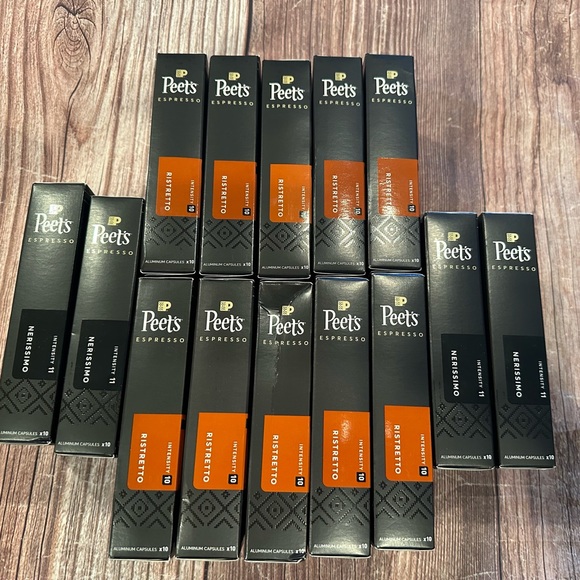 NIB Lot of 14 Boxes Peet's Espresso Dark Roast Capsules 
10ct/1.87oz/box - Picture 2 of 12